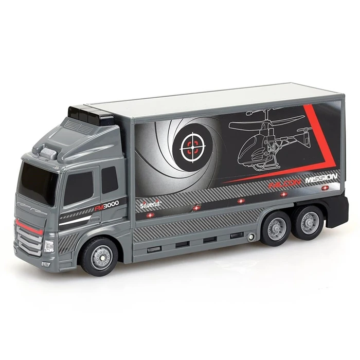 Silverlit Nano Falcon Kumandalı Helikopter ve TIR 3CH Siyah