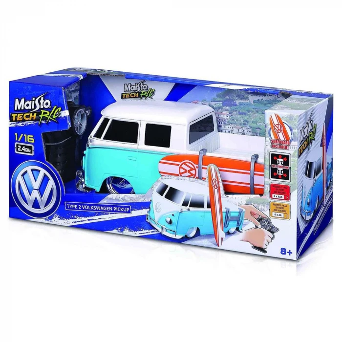 Type 2 Volkswagen Pickup W/Surf Board Uzaktan Kumandalı Araba 1/1