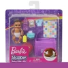 Barbie Bebek Bakıcısı Özellikli Minik Bebekler - Besleme ve Bez D