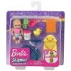 Barbie Bebek Bakıcısı Özellikli Minik Bebekler - Beslenme ve Bany