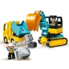 Lego Duplo Kamyon ve Paletli Kazıcı