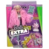 Barbie Extra - Pembe Ceketli Bebek