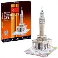 Cubic Fun 3D 61 Parça Puzzle İzmir Saat Kulesi