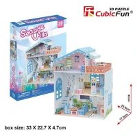 Cubic Fun 3D Puzzle 112 Parça Sahil Evi
