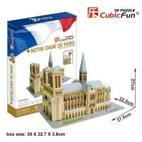 Cubic Fun 3D 74 Parça Notre Dame Kilisesi - Fransa