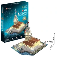 Cubic Fun 3D 66 Parça Led Puzzle Kız Kulesi