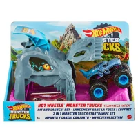 Hot Wheels Monster Trucks Yerleştir ve Fırlat Oyun Seti