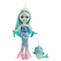 Enchantimals Popüler Karakter Bebekler - Naddie Narwhal ve Sword