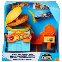 Hot Wheels Şehir Otoparkı Hamburger Restoranı Oyun Seti
