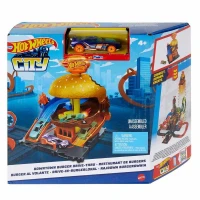 Hot Wheels Hamburger Restoranına Sürüş Oyun Seti