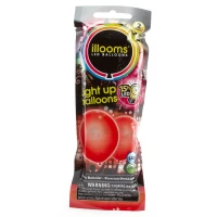 Illooms Led Işıklı Balon 2’li Paket Kırmızı Renk