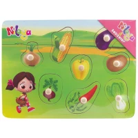 Niloya Ahşap Puzzle Sebzeler