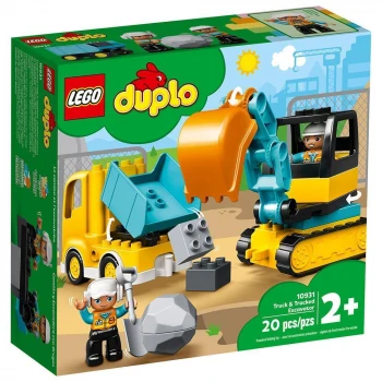 Lego Duplo Kamyon ve Paletli Kazıcı