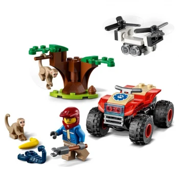 Lego City Stunt Vahşi Hayvan Kurtarma Atv’si