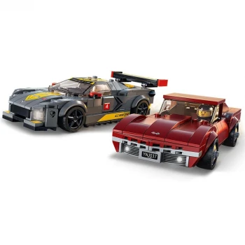 Lego Speed Champions Chevrolet Corvette C8.R Yarış Arabası ve 196