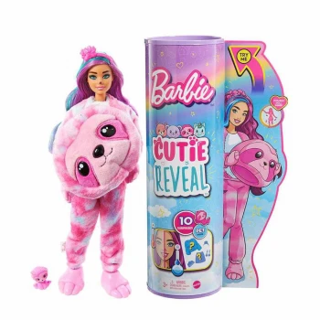 Barbie Cutie Reveal Bebekler Seri 2 - Çiçekli Tembel Hayvan