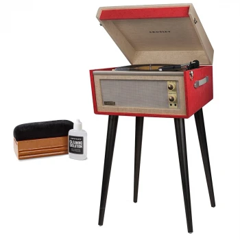 Crosley Bermuda Kırmızı Bluetooth Pikap Crosley Temizleme Seti Hediyeli