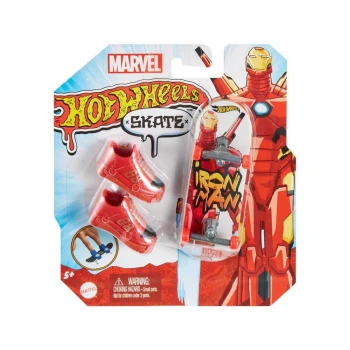 Hot Wheels Parmak Kaykay ve Ayakkabı Paketleri - Iron Man