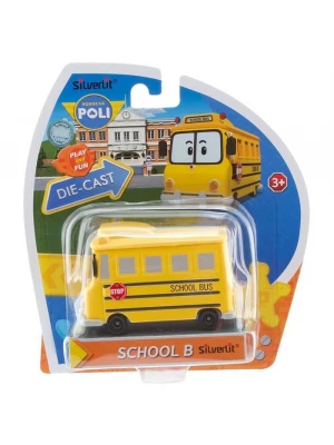 Robocar Poli Metal Araç School B Figür
