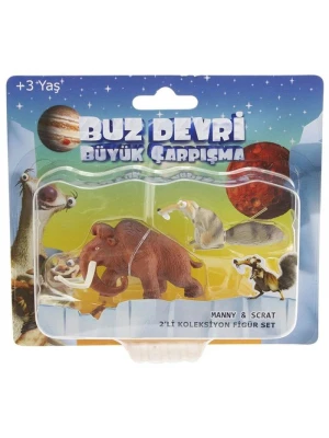 Ice Age - Buz Devri 5 Büyük Çarpışma Manny Scrat Figür Set