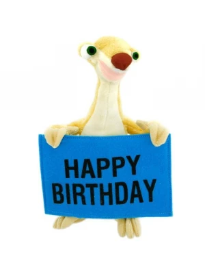 Ice Age - Buz Devri Sid Happy Birthday Peluş Oyuncak 22 Cm