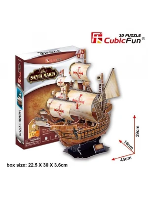 Cubic Fun 3D 113 Parça Puzzle Santa Maria Gemisi