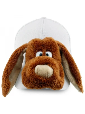 Neco Plush Buruşuk Köpek Kep Şapka Beyaz