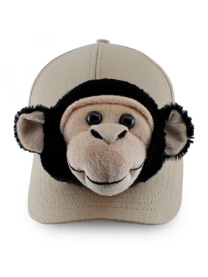Neco Plush Maymun Kep Şapka Krem