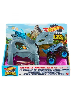 Hot Wheels Monster Trucks Yerleştir ve Fırlat Oyun Seti