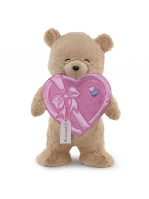 Neco Plush Fluffy Kalp Kutu Flamalı Ayı 55 Cm