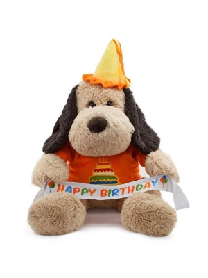 Neco Plush Oturan Happy Birthday Köpek 55 cm