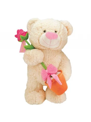 Neco Plush Saksılı Aşık Ayı 55  cm Peluş Oyuncak
