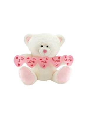 Neco Plush I Love You Thıs Much Kalpli Peluş Ayı 40 cm