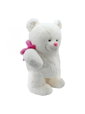 Neco Plush Arkada Papatya Tutan Peluş Ayı 55 cm