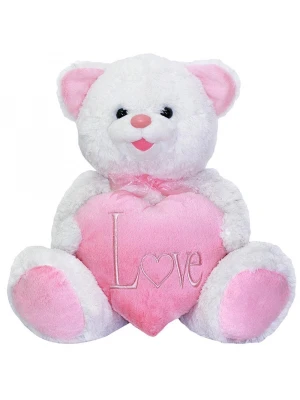 Neco Plush Kalpli Cici Ayı (Pembe)Peluş 60 Cm