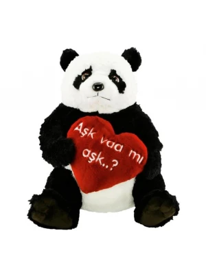 Panda Aşk Varmı Aşk Peluş 50 cm