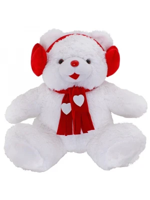 Neco Plush Kalp Kulaklıklı Cici Ayı 60 cm Peluş Oyuncak