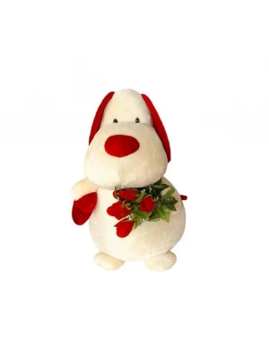 Kalpli ve Güllü Bombi 28 cm Peluş Oyuncak
