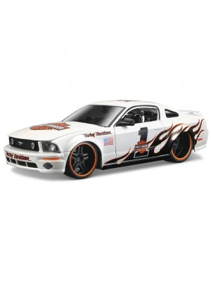 Maisto Ford Mustang GT 2006 1:24 Harley Davidson Beyaz