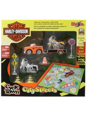Maisto Harley-Davidson City Streets Oyun Seti Turuncu Araç