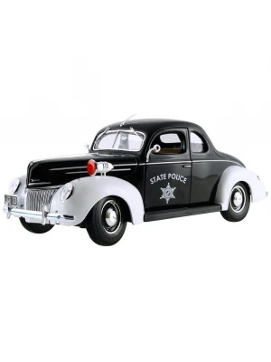 Maisto 1939 Ford Deluxe Police 1:18 Model Araba Special Edition