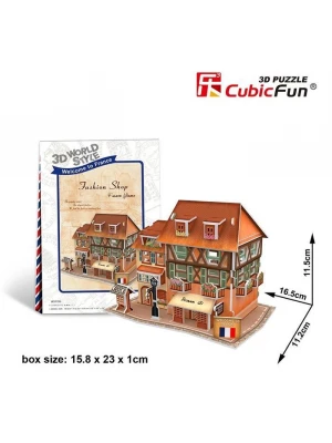 Cubic Fun 3D 31 Parça Puzzle Fransız Moda Mağazası