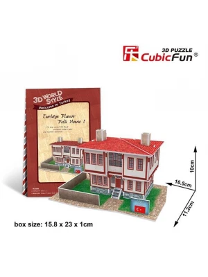 Cubic Fun 3D 26 Parça Puzzle Türk Halk Evi 1