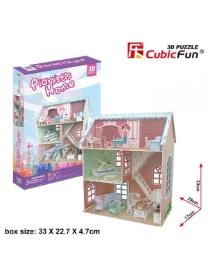 Cubic Fun 3D Puzzle 105 Parça Piyanistin Evi