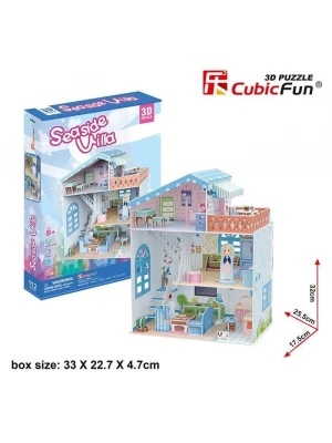 Cubic Fun 3D Puzzle 112 Parça Sahil Evi