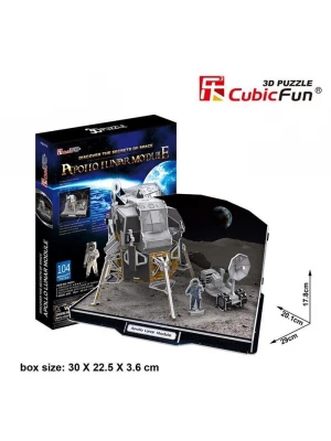 Cubic Fun 3D 104 Parça Puzzle Apollo Lunar Ay Modülü