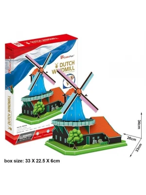 Cubic Fun 3D Puzzle 71 Parça Yel Değirmeni - Hollanda