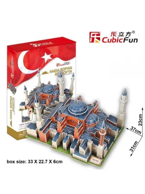 Cubic Fun 3D 225 Parça Puzzle Tarihi Ayasofya Camii