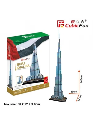 Cubic Fun 3D 136 Parça Puzzle Burç Halife Binası - Dubai