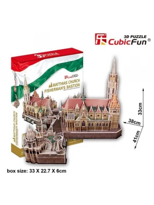 Cubic Fun 3D 176 Parça Puzzle Matthias Kilisesi - Macaristan